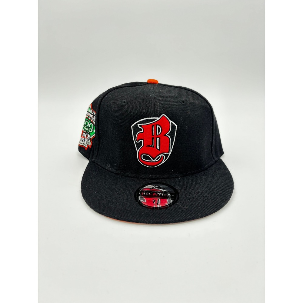 Headgear Classic Baltimore Black Sox 1920 Champion Fitted Hat 7 1/4 Black Orange